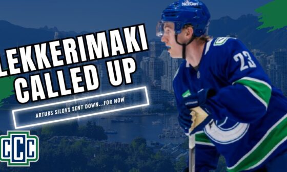 JONATHAN LEKKERIMAKI CALLED UP BY CANUCKS