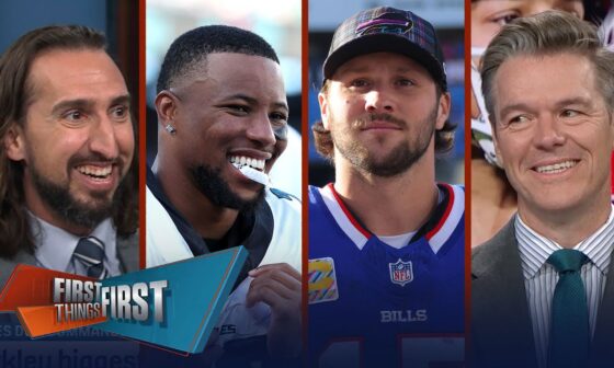 Is Saquon the key to Eagles' 8-2 start? Buying Josh Allen downplaying Chiefs? | FIRST THINGS FIRST