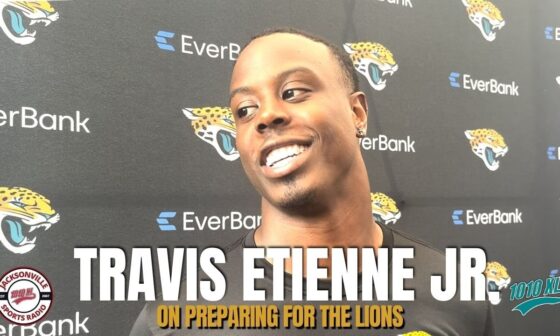 Jacksonville Jaguars RB Travis Etienne on Preparing for Detroit Lions | Jaguars' Offensive Gameplan