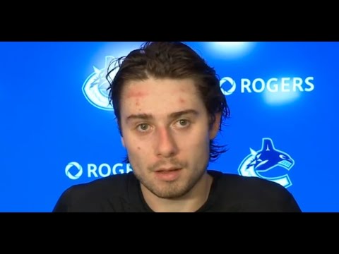 Quinn Hughes Frustrated