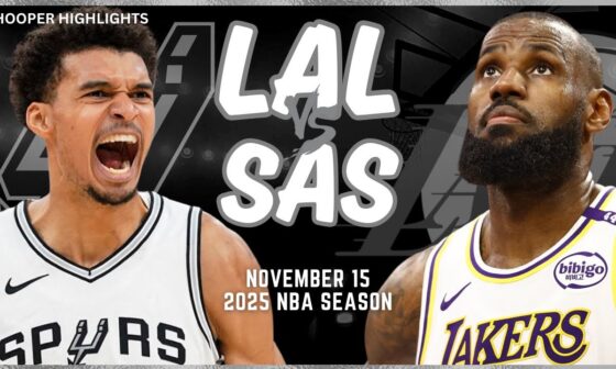 Los Angeles Lakers vs San Antonio Spurs Full Game Highlights | Nov 15 | 2025 NBA Season