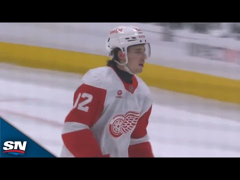 Red Wings' Marco Kasper Rips Home First Career NHL Goal