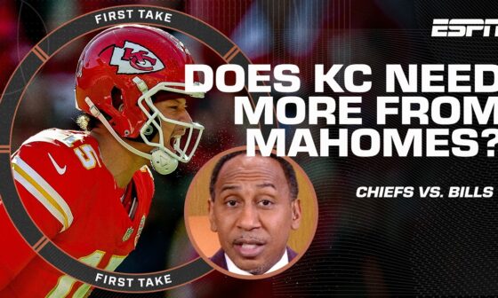 Stephen A. needs MORE from Patrick Mahomes if the Chiefs want to three-peat 👀 | First Take