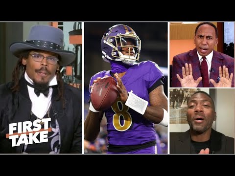 FIRST TAKE | Lamar will show his greatness vs Steelers! - Cam Newton against Stephen A. & Ryan Clark