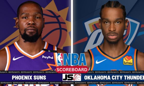 Phoenix Suns vs Oklahoma City Thunder | NBA Live Scoreboard 2024