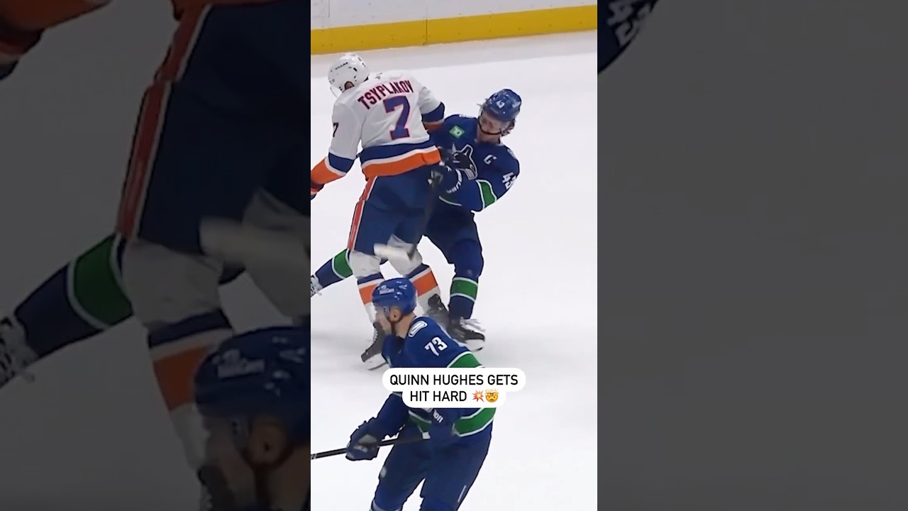 Quinn Hughes Gets Hit HARD 💥