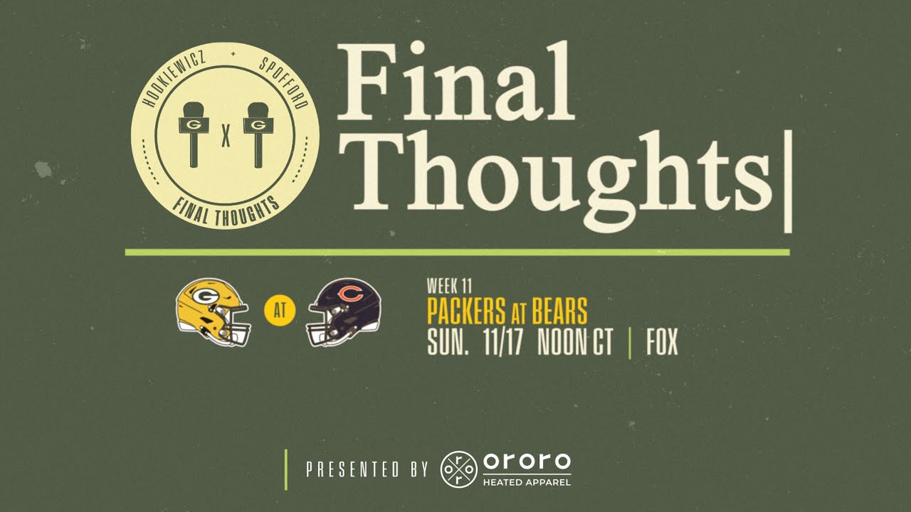 Final Thoughts: Packers at Bears | Week 11