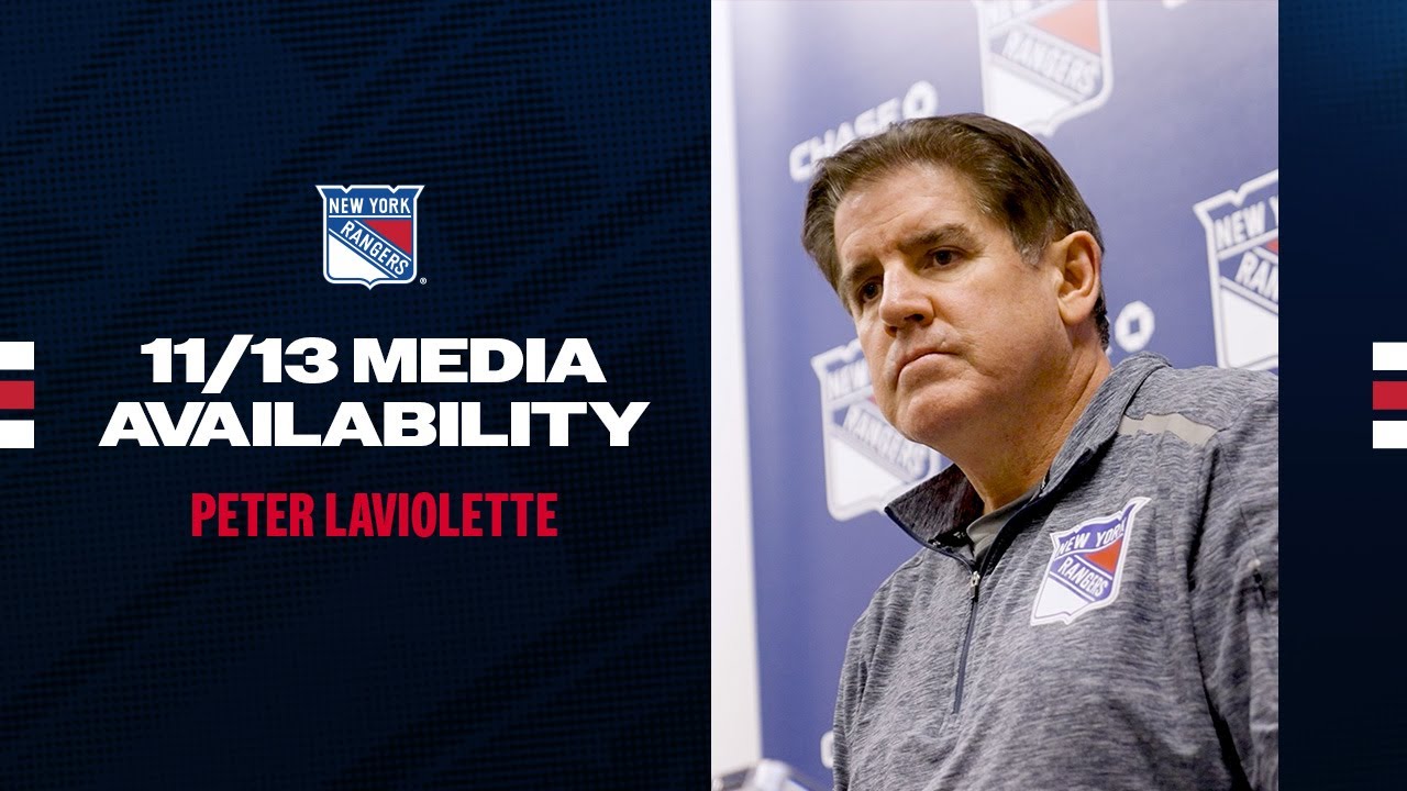 NYR Practice: Peter Laviolette Media Availability | November 13, 2024