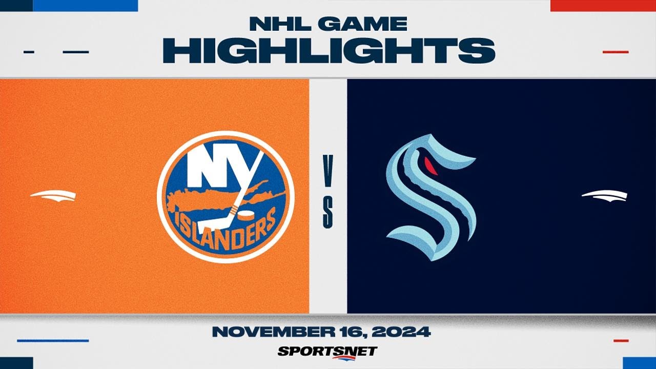 NHL Highlights | Islanders vs. Kraken - November 16, 2024