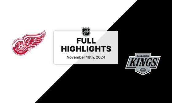 NHL Highlights | Red Wings vs. Kings | November 16, 2024