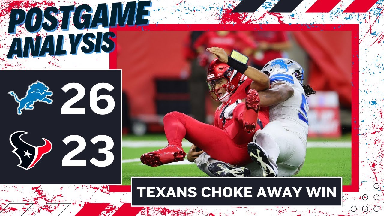 How Did the Texans COLLAPSE and CHOKE Away the Game vs. Lions?