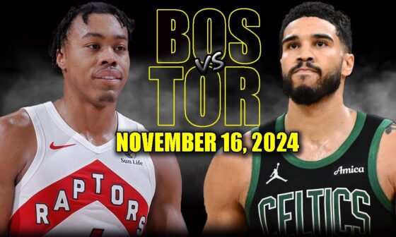 Boston Celtics vs Toronto Raptors Full Game Highlights - November 16, 2024 | 2024-25 NBA Season