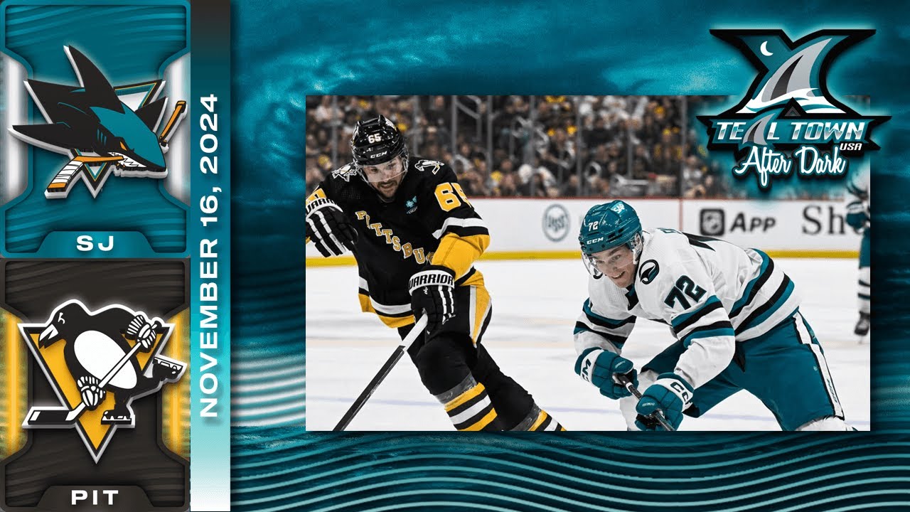 San Jose Sharks @ Pittsburgh Penguins - 11/16/2024 - Teal Town USA After Dark (Postgame)