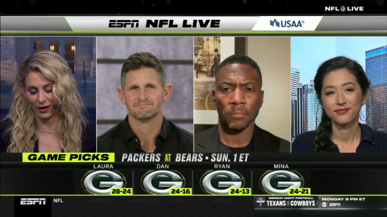 NFL LIVE | "Jordan Love will overtake Calen Williams" - Ryan Clark breaks down Packers vs Bears