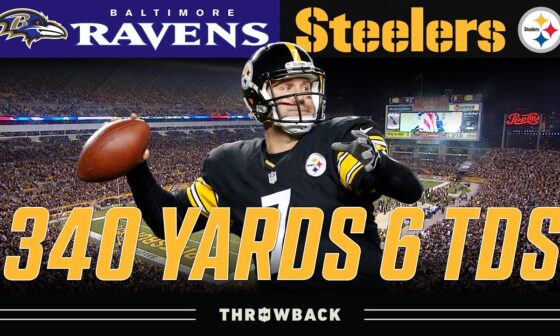 Big Ben GOES OFF for 6 TDs on SNF! (Ravens vs. Steelers 2014, Week 9)