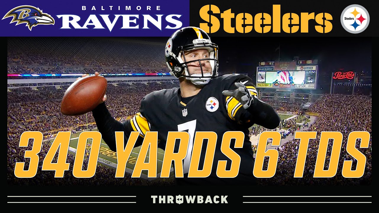 Big Ben GOES OFF for 6 TDs on SNF! (Ravens vs. Steelers 2014, Week 9)