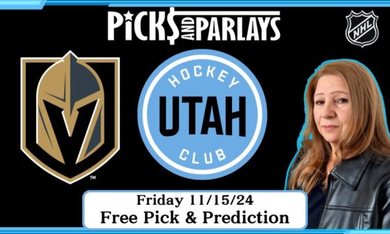 Vegas Golden Knights vs Utah Hockey Club - NHL Free Pick for Friday 11/15/24 | Picks And Parlays