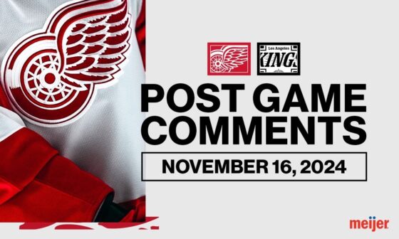 Ben Chiarot, Andrew Copp, Derek Lalonde Post Game Comments vs LAK | Nov. 16, 2024