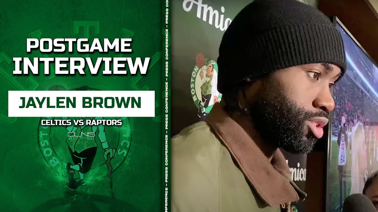 Jaylen Brown BREAKS DOWN Tatum's Buzzer Beater | Celtics vs Raptors Postgame