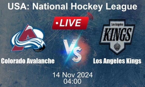 🔴 LIVE: Colorado Avalanche vs Los Angeles Kings - Live Ice Hockey Score