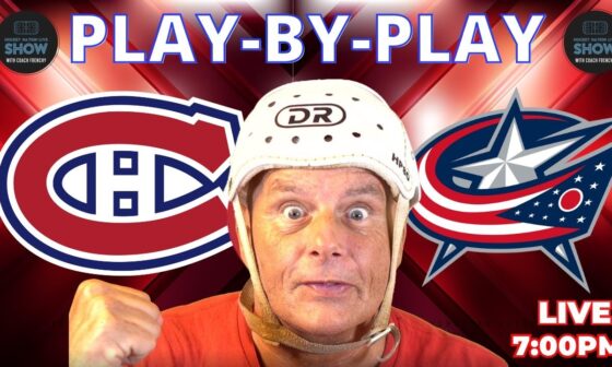 NHL GAME PLAY BY PLAY BLUE JACKETS VS CANADIENS