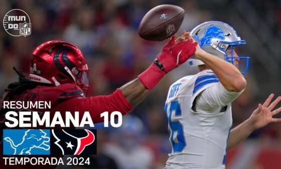 Detroit Lions vs. Houston Texans | Resumen NFL en español - Semana 10 | NFL Highlights 2024