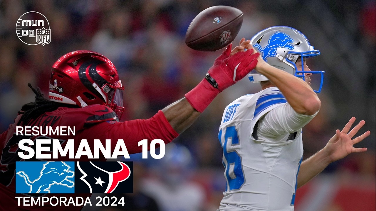 Detroit Lions vs. Houston Texans | Resumen NFL en español - Semana 10 | NFL Highlights 2024