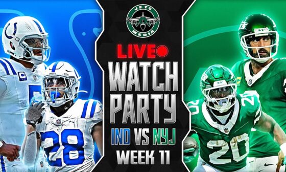 New York Jets vs Indianapolis Colts LIVE Watch Party | NFL Week 11 2024 🔥