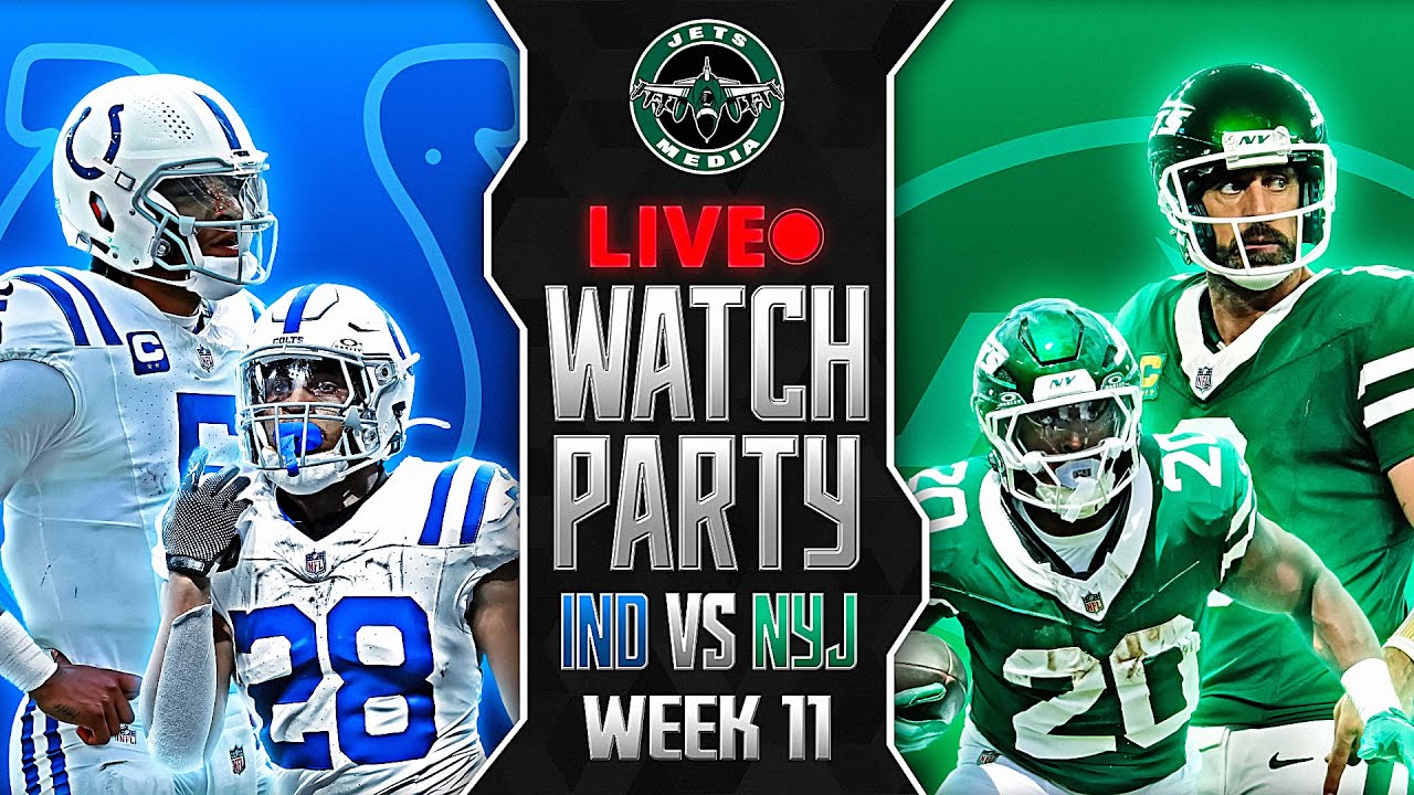 New York Jets vs Indianapolis Colts LIVE Watch Party | NFL Week 11 2024 🔥