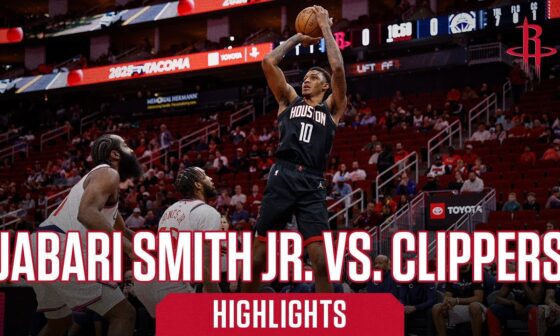 Jabari Smith Jr. (28 points) Highlights vs. LA Clippers l Houston Rockets