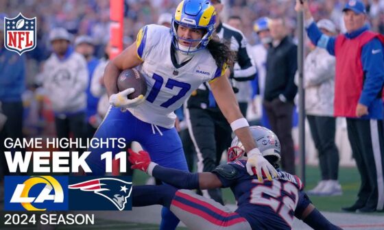 Los Angeles Rams vs. New England Patriots Game Highlights | NFL 2024 Season Week 11