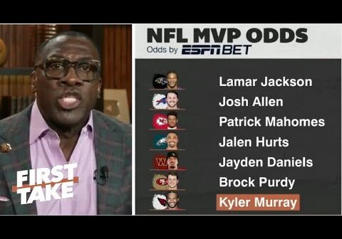 FIRST TAKE | Lamar Jackson is absolutely dominating MVP race! - Shannon rips Kyle Murray's MVP hope