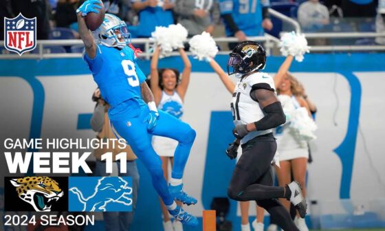 Jacksonville Jaguars vs. Detroit Lions Game Highlights | NFL 2024 Season Week 11