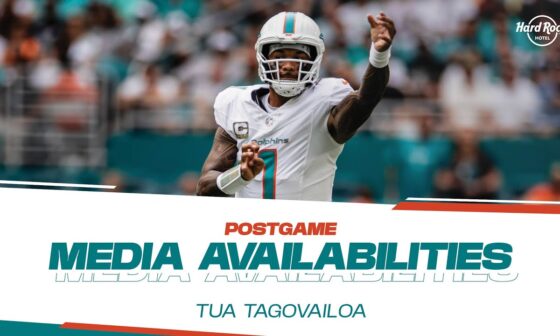 QB Tua Tagovailoa meets with the media after #LVvsMIA  | Miami Dolphins