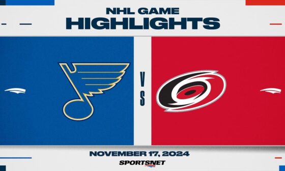 NHL Highlights | Blues vs. Hurricanes