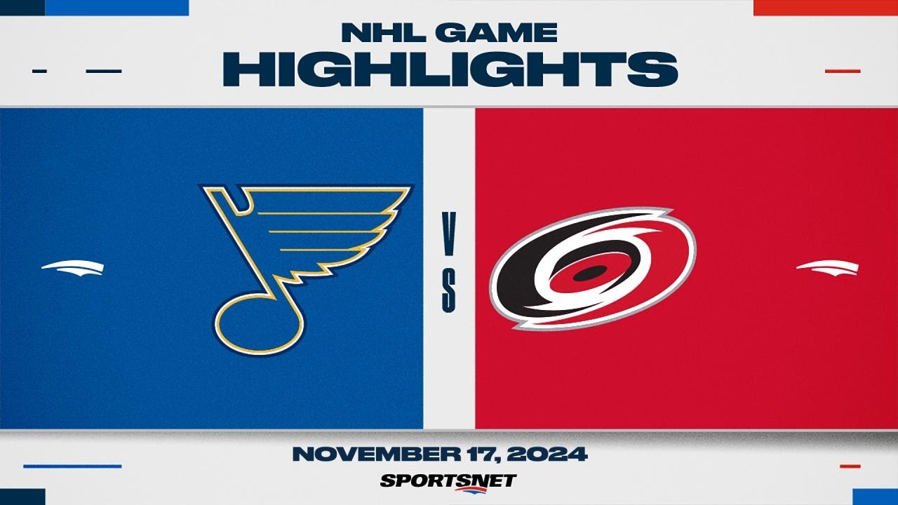 NHL Highlights | Blues vs. Hurricanes