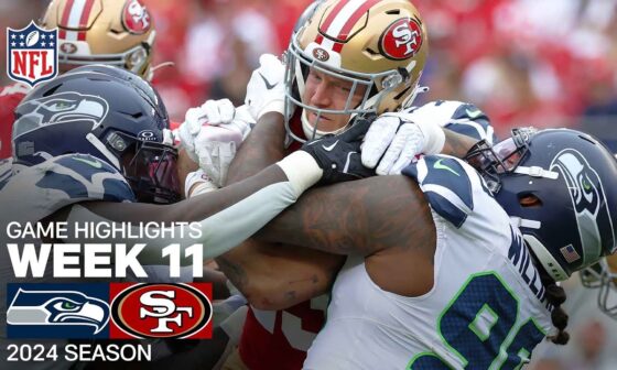 Seattle Seahawks vs. San Francisco 49ers Game Highlights | NFL 2024 Season Week 11