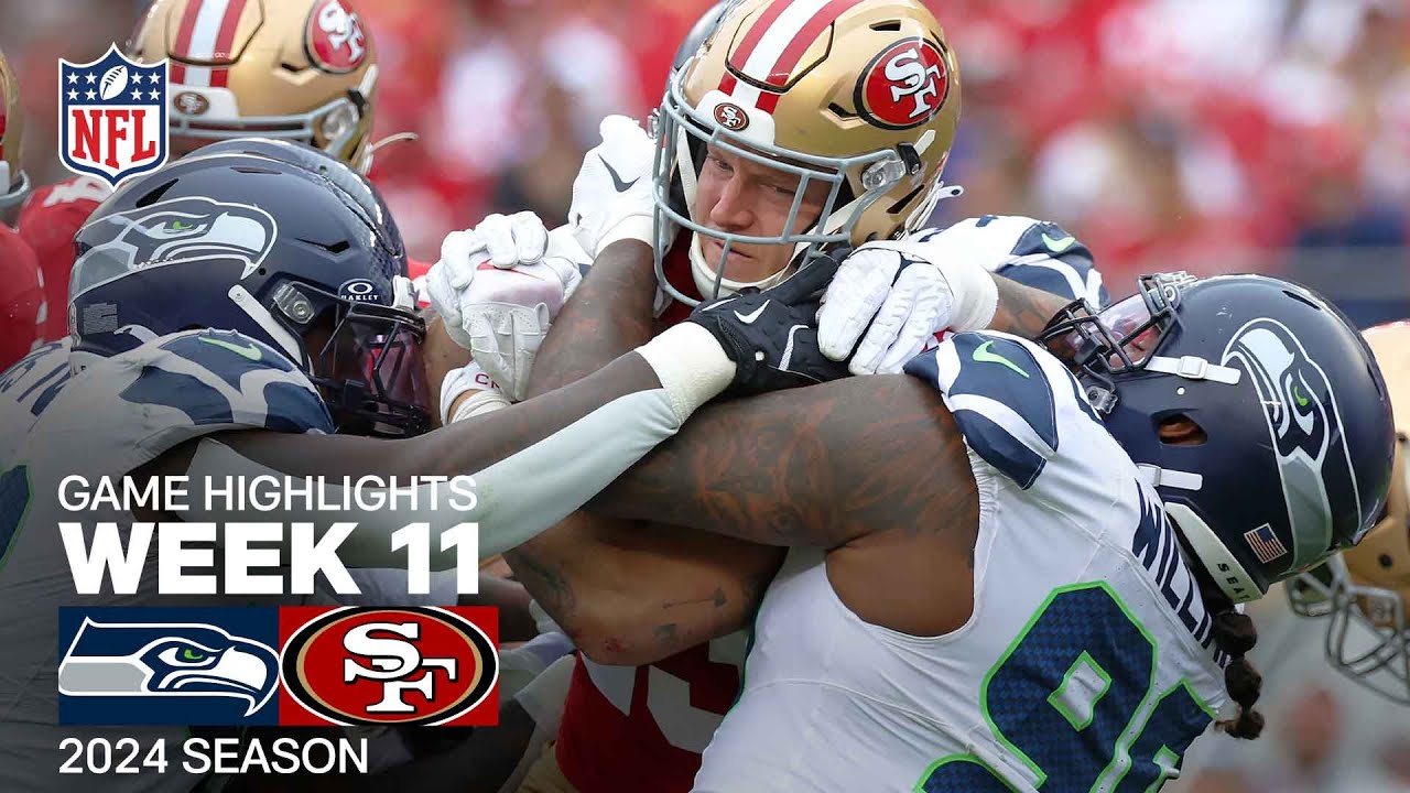 Seattle Seahawks vs. San Francisco 49ers Game Highlights | NFL 2024 Season Week 11