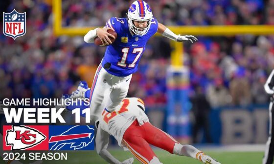 Kansas City Chiefs vs. Buffalo Bills | 2024 Week 11 Game Highlights