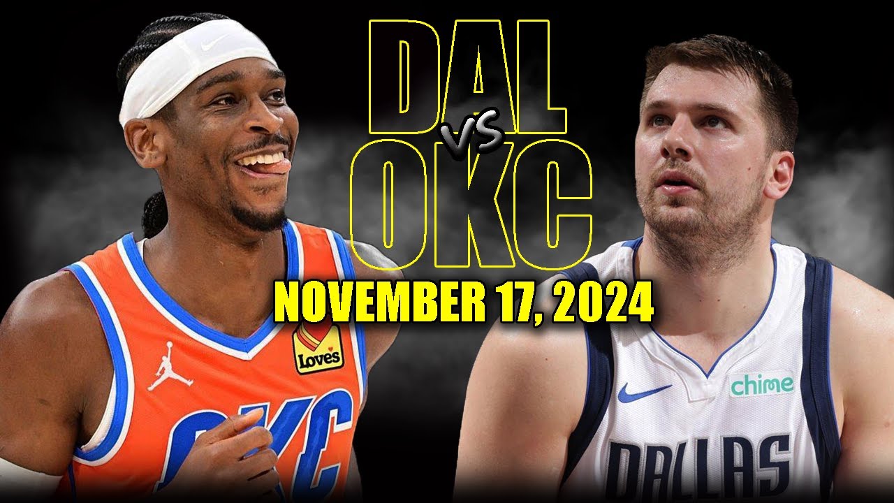 Dallas Mavericks vs Oklahoma City Thunder Full Game Highlights - November 17 | 2024-25 NBA Season