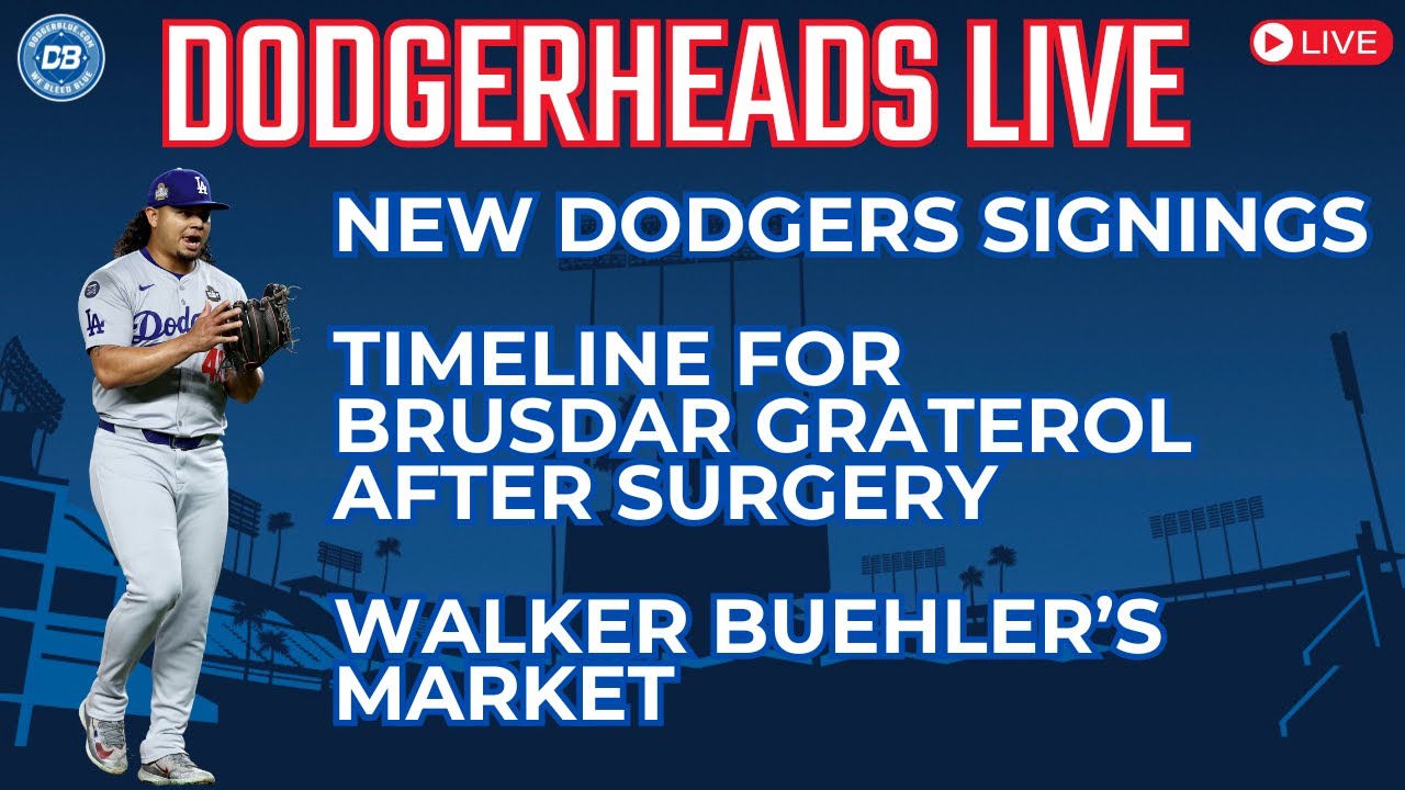 DodgerHeads Live: Brusdar Graterol's surgery, Walker Buehler updates & Dodgers' new signings