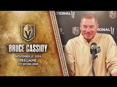 Bruce Cassidy Pregame 11/17: Happy Birthday Maverick!