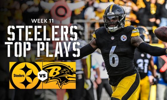 Steelers Top Plays in 18-16 Win over Ravens | Pittsburgh Steelers