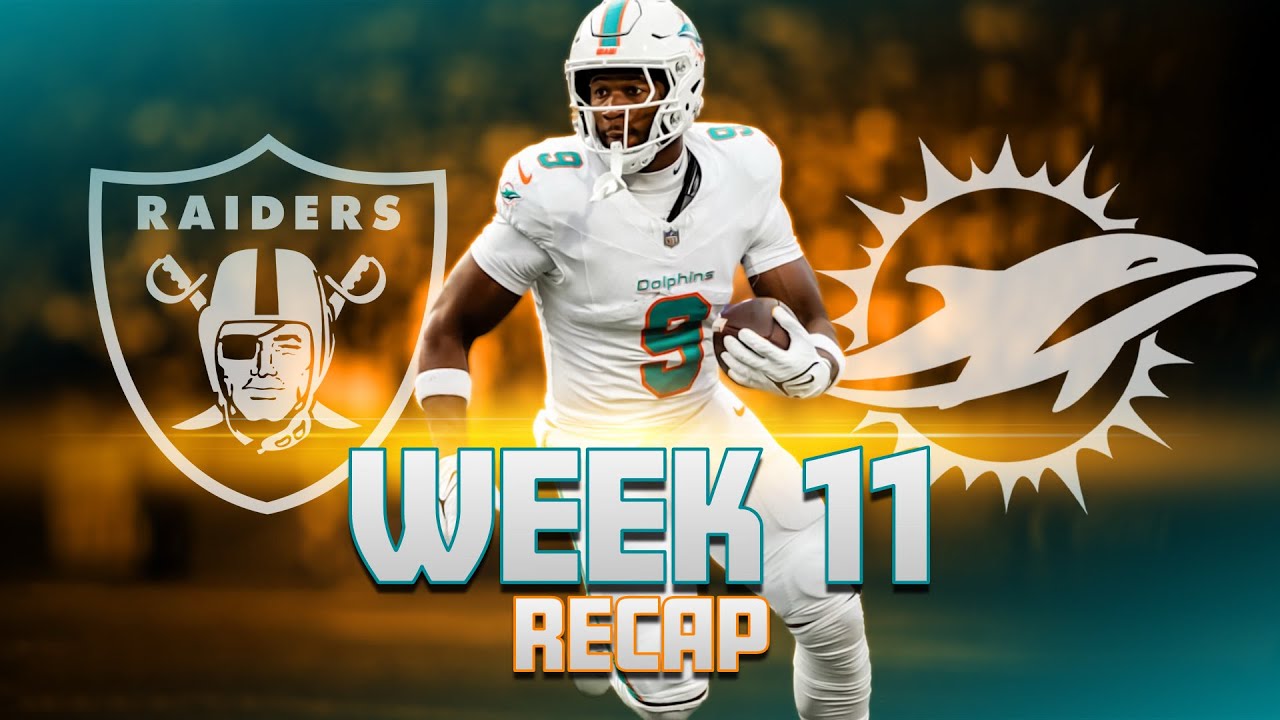 Las Vegas Raiders Vs Miami Dolphins Week 11 Recap!