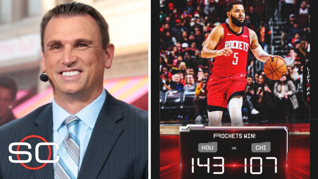 ESPN reacts to Houston Rockets extend winning streak to 5 games with blowout of Bulls; Fred: 28 Pts