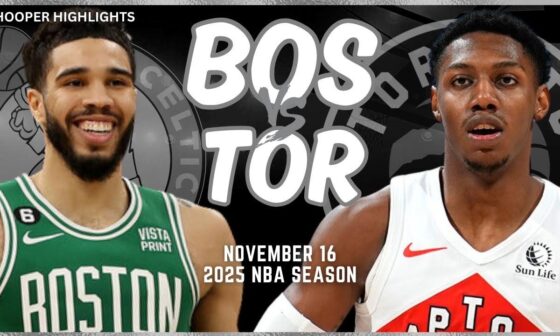 Boston Celtics vs Toronto Raptors Full Game Highlights | Nov 16 | 2025 NBA Season