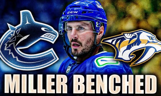 JT MILLER GETS BENCHED VS THE NASHVILLE PREDATORS: VANCOUVER CANUCKS EMBARRASS THEMSELVES