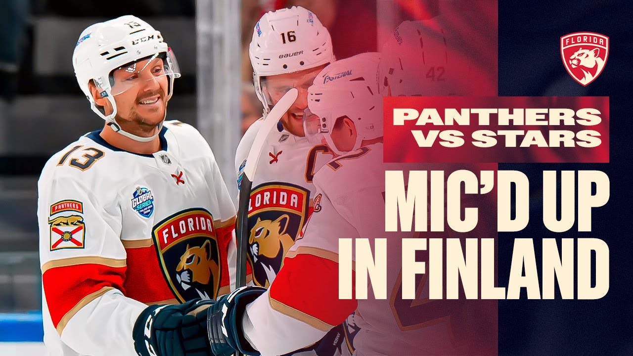 "Just give it to me, I'm gonna rip it on the blue line!" | Panthers Mic'd Up in Finland 🇫🇮