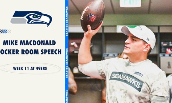 Mike Macdonald's Postgame Locker Room Speech Following Huge Win Over 49ers | 2024 Week 11