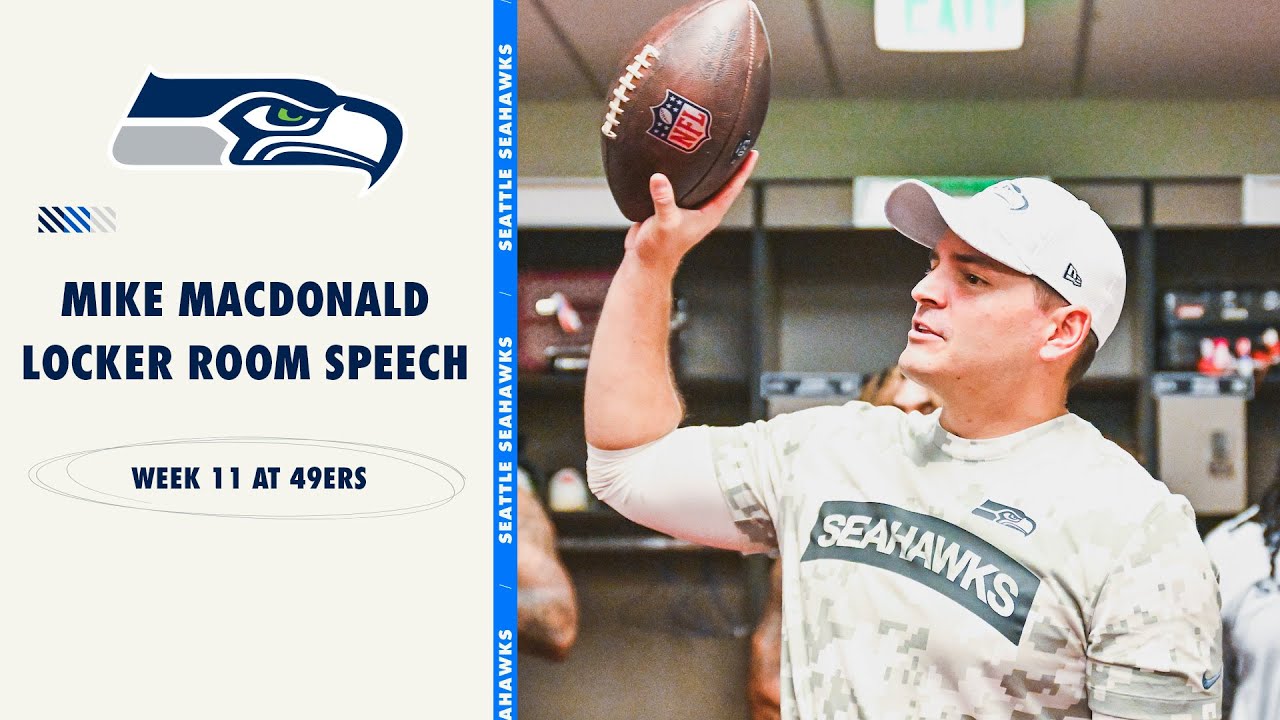 Mike Macdonald's Postgame Locker Room Speech Following Huge Win Over 49ers | 2024 Week 11